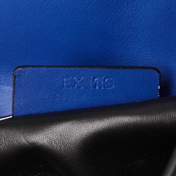 Givenchy Blue Leather Shark Medium Clutch Bag - Picture 11 of 12